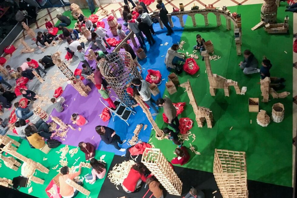 Constructions géantes pour cette animation grand public organisée par le Centre Kapla Lyon