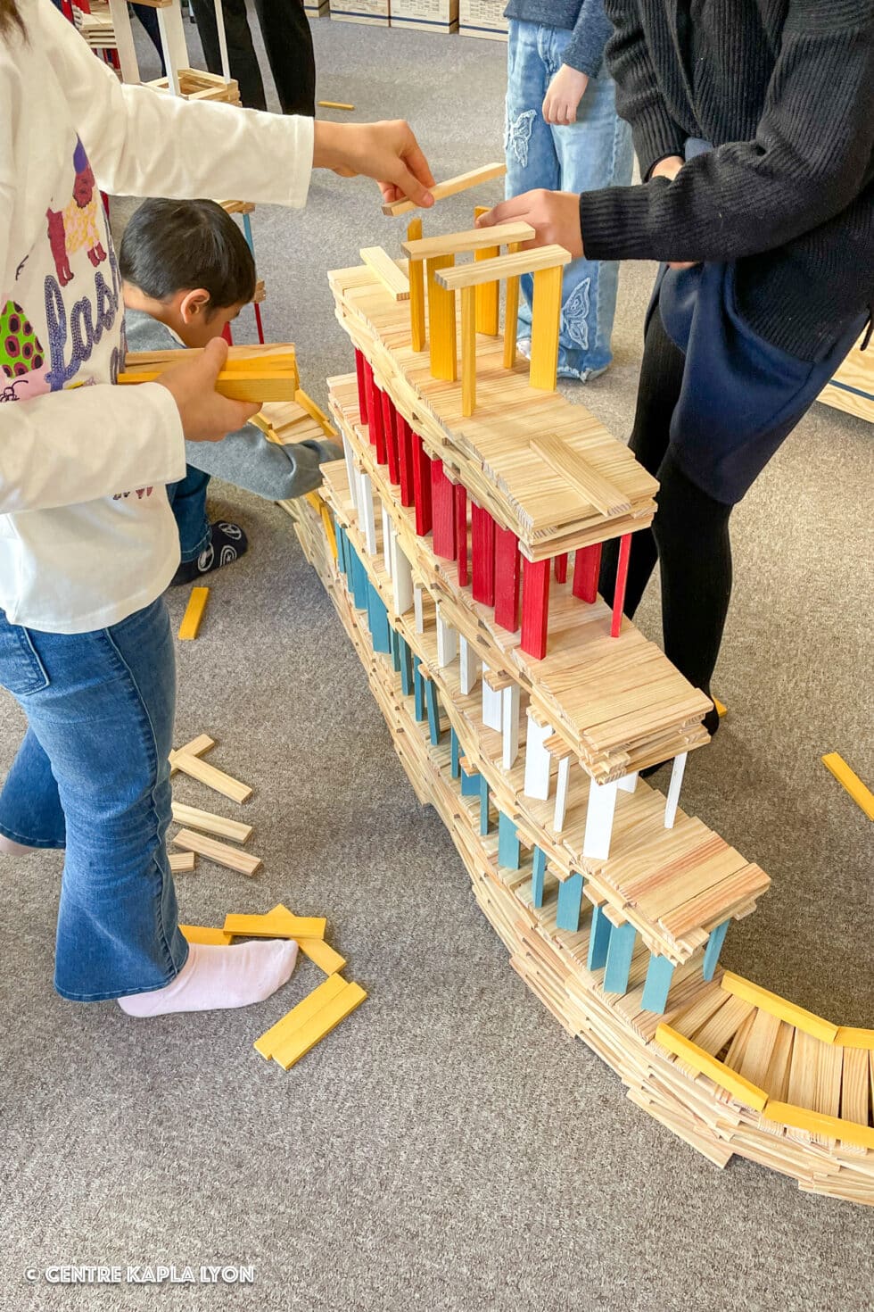 Construction en cours au Centre Kapla Lyon