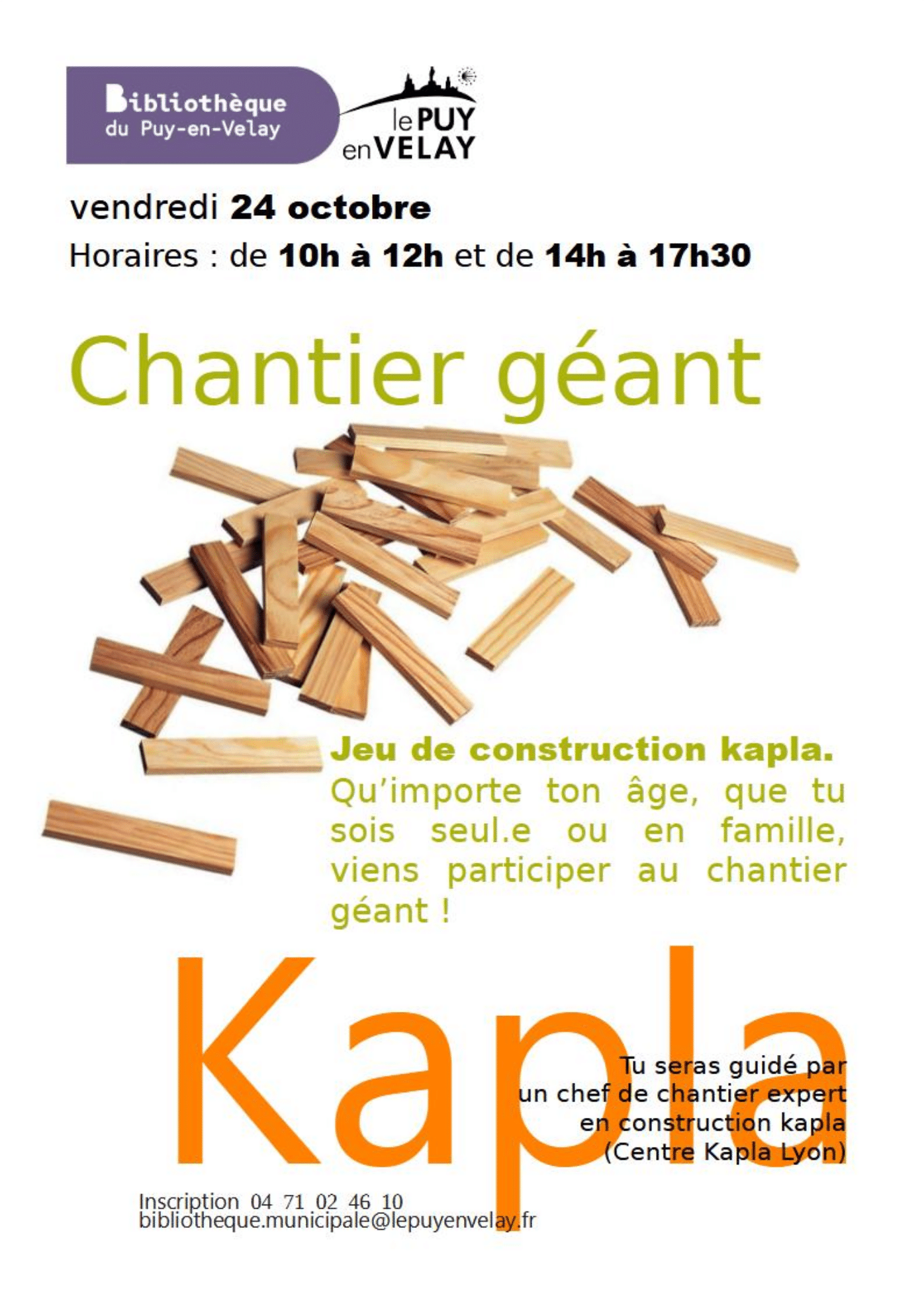 animation kapla le puy en velay